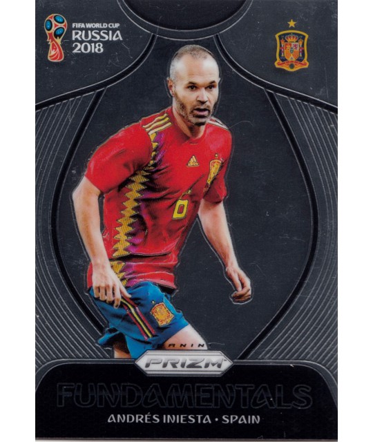 PANINI PRIZM WORLD CUP RUSSIA 2018 FUNDAMENTALS Andres Iniesta (Spain)